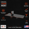 Vehicle OCD Organizers by BaseLayer Toyota Tacoma - Glove Box Organizer 2016-2023 Dimensions Infographic