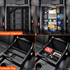 Vehicle OCD Organizers by BaseLayer Toyota Tundra Two Piece Center Console and Tray Organizer Set 2014-2021 installed overhead view