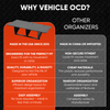 Vehicle OCD Organizers by BaseLayer Chevrolet Colorado and GMC Canyon - Glove Box Organizer Comparison Infographic