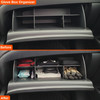 Installed Vehicle OCD Organizers by BaseLayer for Honda Pilot / Ridgeline / Passport - Glove Box Organizer before and after graphic