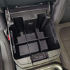 Installed Vehicle OCD Organizers by BaseLayer for GMC Sierra 1500/2500 HD/3500 HD and Chevrolet Silverado 1500/2500 HD/3500 HD - Center Console Organizer overhead view
