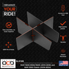 Dimensions Infographic of Vehicle OCD Organizers by BaseLayer RAM 1500 Classic/1500/2500/3500 with 40/20/40 Seat - Center Console Organizer