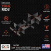 Vehicle OCD Organizers by BaseLayer RAM 1500/2500/3500 - Lower Center Console Organizer Dimensions Infographic