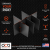 Vehicle OCD by BaseLayer's center console divider for the Chevrolet Silverado 1500/2500/3500 HD or GMC Sierra 1500/2500/3500 HD design features infographic