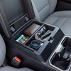 Installed Vehicle OCD by BaseLayer center console tray for the Toyota Tacoma 2024-2026 overhead view