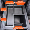 Installed Vehicle OCD by BaseLayer center console tray for the Honda Pilot (2023+)/ Ridgeline (2024+)/ Passport (2024+) with design features