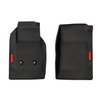 Red two-piece custom floor mats for Chevrolet Colorado and GMC Canyon trucks