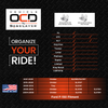 Vehicle OCD by BaseLayer for Ford F150 2024-2026 - Center Console Organizer (updated center console size) Fitment Chart