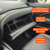 Vehicle OCD by BaseLayer glove box organizer for the Honda Pilot, Ridgeline and Passport installed features graphic