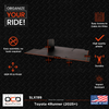 Vehicle OCD by BaseLayer glove box organizer for the Toyota 4Runner 2025-2026 Dimensions and features Infographic