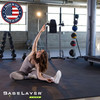 Stretching on BaseLayer Core gym tiles