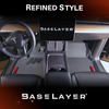 BaseLayer Tesla Model Y Juniper front floor liners overhead view