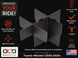 Dimensions Infographic Vehicle OCD Organizers by BaseLayer Toyota 4Runner - Center Console Organizer 2010-2024 Dimensions Infographic Vehicle OCD Organizers by BaseLayer Toyota 4Runner - Center Console Organizer 2010-2024