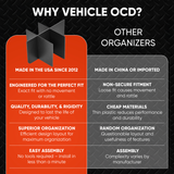 Vehicle OCD Organizers by BaseLayer Toyota 4Runner - Center Console Organizer 2003-2009 comparison infographic