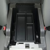 Installed Vehicle OCD Organizers by BaseLayer for Ford F-250 / F-350 - Center Console Tray 2011-2016 overhead view
