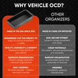 Vehicle OCD Organizers by BaseLayer Ford Ranger - Center Console Tray 2019-2023  comparison infographic