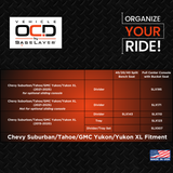 Vehicle OCD Organizers by BaseLayer Chevrolet Suburban and Tahoe / GMC Yukon and Yukon XL - Fitment Chart
