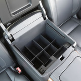 Installed Vehicle OCD Organizers by BaseLayer Chevrolet Suburban and Tahoe / GMC Yukon and Yukon XL - Center Console Organizer overhead view