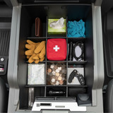 Installed Vehicle OCD Organizers by BaseLayer Ford F-250 / F-350 Super Duty - Center Console Organizer 2011-2016