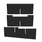 Vehicle OCD Organizers by BaseLayer Chevrolet Silverado 1500/2500/3500 HD and GMC Sierra 1500/2500/3500 HD with 40/20/40 Seat - Center Console Organizer