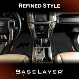 Toyota 4Runner 2013-2024 and Lexus GX 460 2014-2023 front floor liner installed overhead view