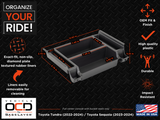 TOYOTA TUNDRA (2022+) / SEQUOIA (2023+) - CENTER CONSOLE TRAY by BaseLayer Infographic