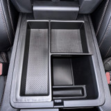 Installed Vehicle OCD by BaseLayer center console tray for the Honda Pilot (2023+)/ Ridgeline (2024+)/ Passport (2024+)