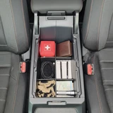 Installed Vehicle OCD by BaseLayer for Honda CR-V 2023-2025 Center Console Organizer  overhead view