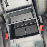 Vehicle OCD by BasaeLayer Center Console Organizer for the Bronco 2021+ installed with OEM Tray