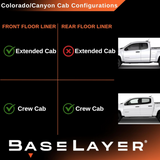 BaseLayer Chevrolet Colorado / GMC Canyon Cab Configuration Infographic