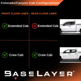Chevrolet Colorado / GMC Canyon (2015-2022) Floor Liners - Front & Rear Rows