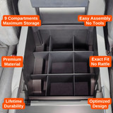 Vehicle OCD by BaseLayer for Ford F150 2024-2026 - Center Console Organizer (updated center console size) design features graphic
