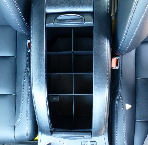Vehicle OCD Organizers by BaseLayer Toyota Highlander - Center Console Organizer 2014-2019. Photo from the top.