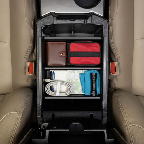 Organized Installed Vehicle OCD Organizers by BaseLayer Toyota 4Runner 2010-2024 and Kia Telluride 2020-2026 - Center Console Tray