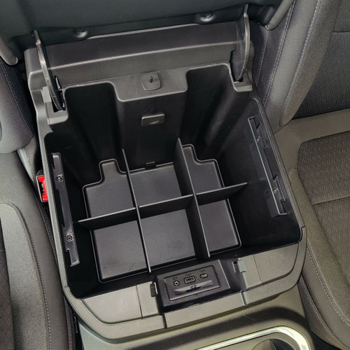 Vehicle OCD Organizers by BaseLayer GMC Sierra 1500/2500 HD/3500 HD and Chevrolet Silverado 1500/2500 HD/3500 HD - Center Console Organizer