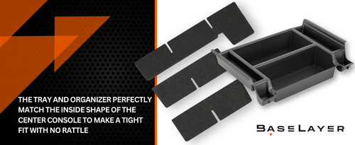 Toyota Tundra 2022+ / Sequoia 2023+ CENTER CONSOLE Divider AND TRAY SET by BaseLayer Graphic 2