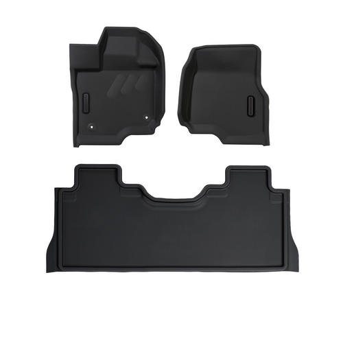 BaseLayer Ford F-150 Black Three Piece Floor Mats