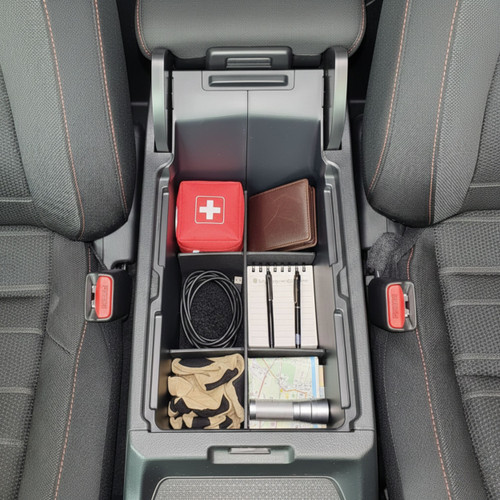 Installed Vehicle OCD by BaseLayer for Honda CR-V 2023-2025 Center Console Organizer  overhead view