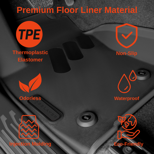 2024-2026 Toyota Tacoma Floor Mats - Front and Rear