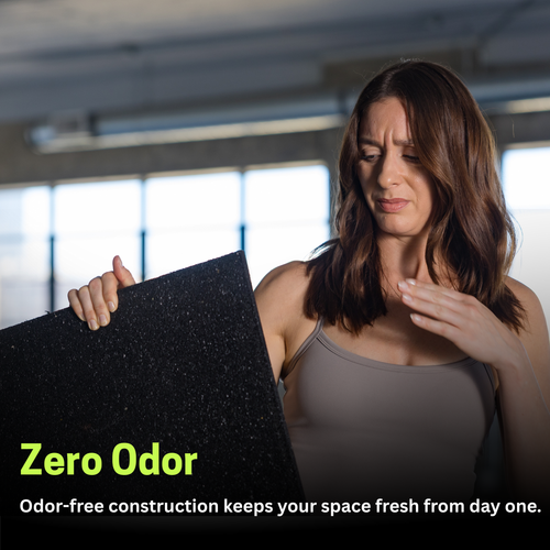 BaseLayer Core gym tiles zero odor graphic