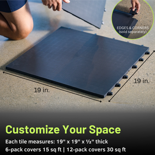 BaseLayer Core Gym Tiles measurements