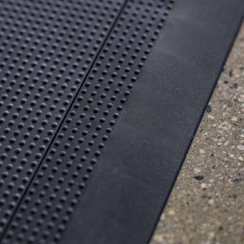 BaseLayer Gym Tile Edges Installed