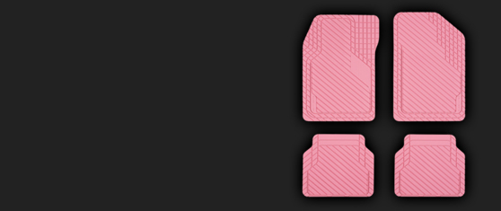 Cut-to-Fit™ 4-Piece Floor Mats Available in Assorted Colors