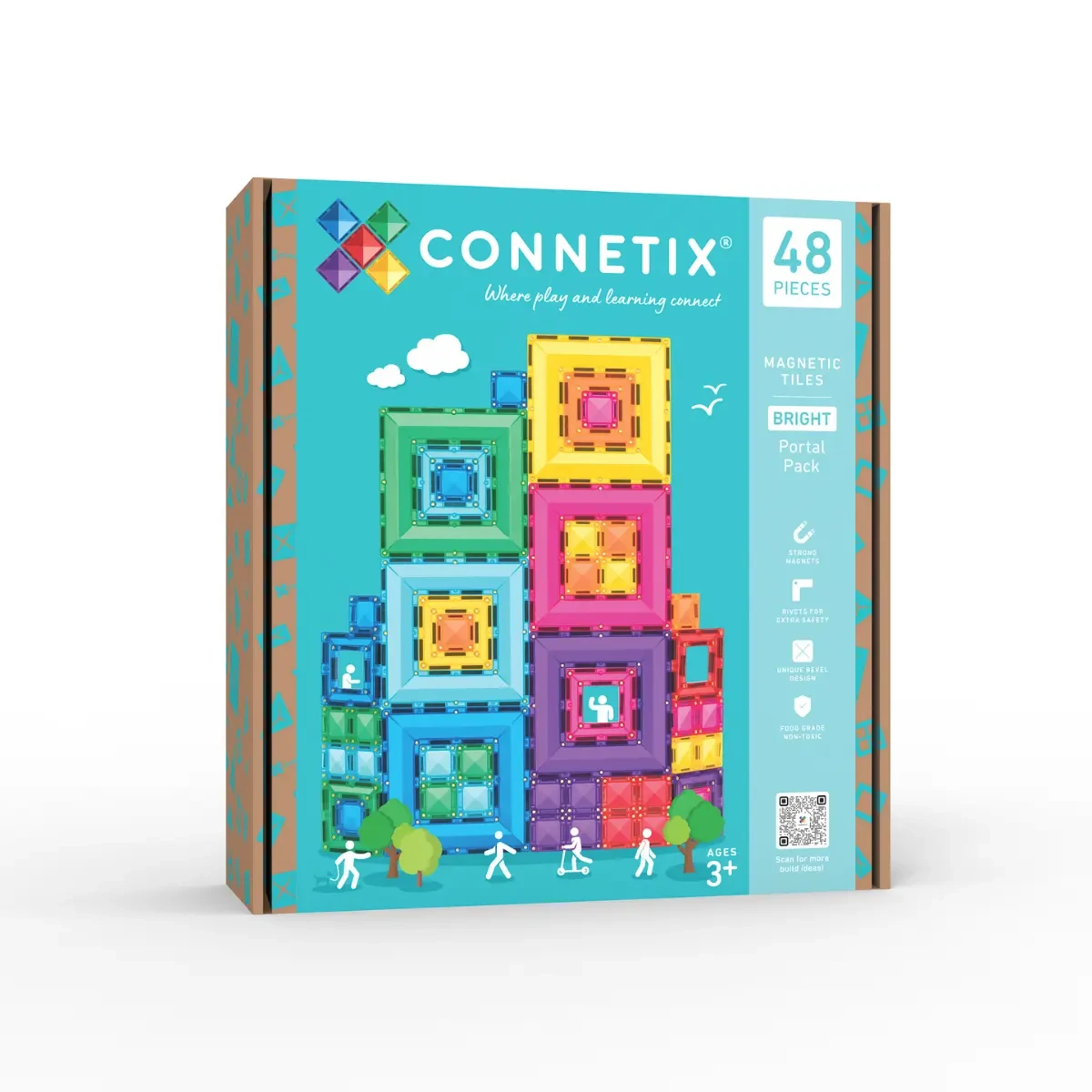 [2340] Bright Portal Pack 48 pc by Connetix