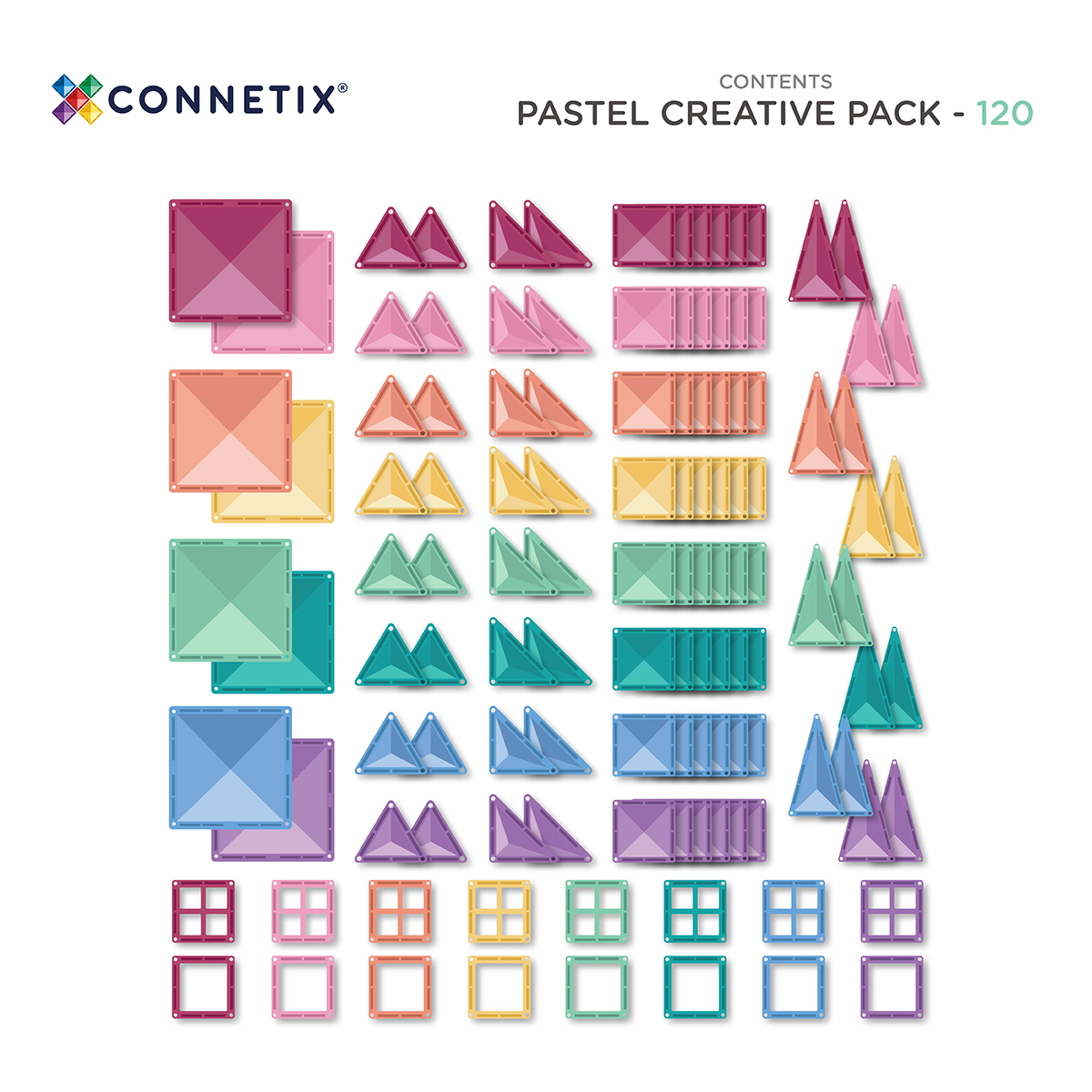 CONNETIX Pastel Creative Pack 120ピース Pastel Creative pack 120 pc