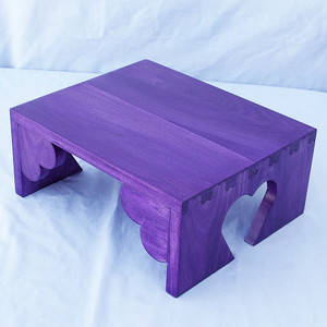 The purple heart step stool for kids.