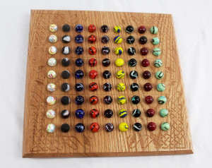 A deluxe Sudoku board with 81 marbles.