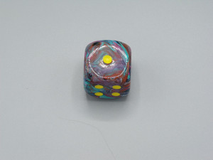 One 30mm Festive Mosaic die with Yellow Pips