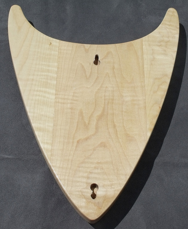 Back of the clock showing the two hangers.