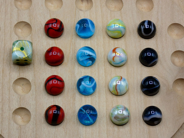 The Replacement 4 player Aggravation marbles with one die.
